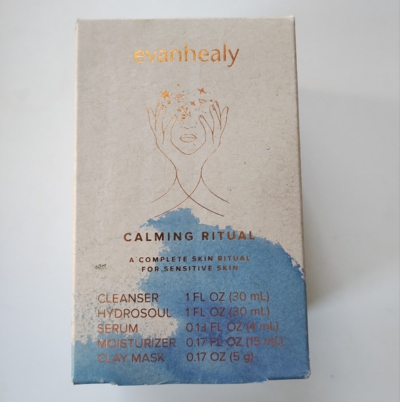 Evanhealy Calming Ritual Cleanser Toner Serum Moisturizer Mask Set - Picture 3 of 6